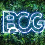 Matriz BCG | Define hacia dónde debes orientar la inversión en tu empresa Letrero de matriz BCG iluminado sobre naturaleza