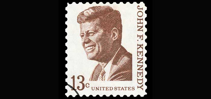 Estampilla john f Kennedy frases sobre liderazgo