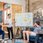 Plan de ventas | Qué es, para qué sirve y guía para elaborarlo joven-presentando-al-equipo-plan-de-ventas