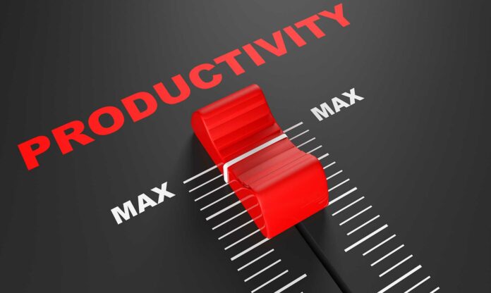 Barra muestra el aumento de la productividad gracias a libros de productividad