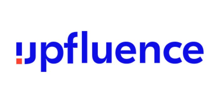 Logo de upfluence, plataforma de influencer marketing