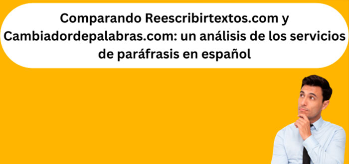 análisis de los servicios de paráfrasis en español