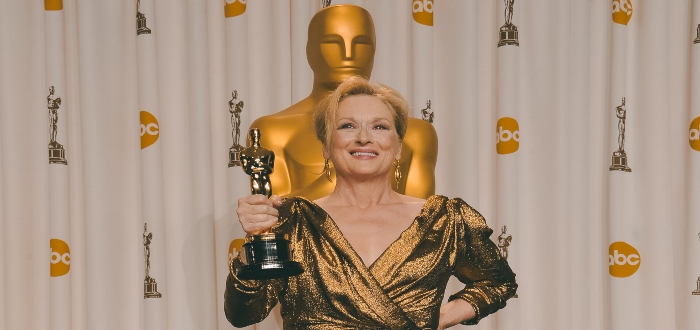 Meryl Streep recibe premios Óscar