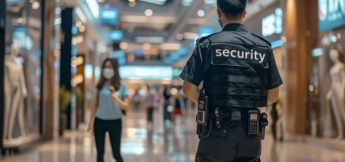 Guardia de seguridad y vigilancia en retail 